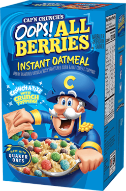 Cap'n Crunch® Instant Oatmeal - Oops! All Berries